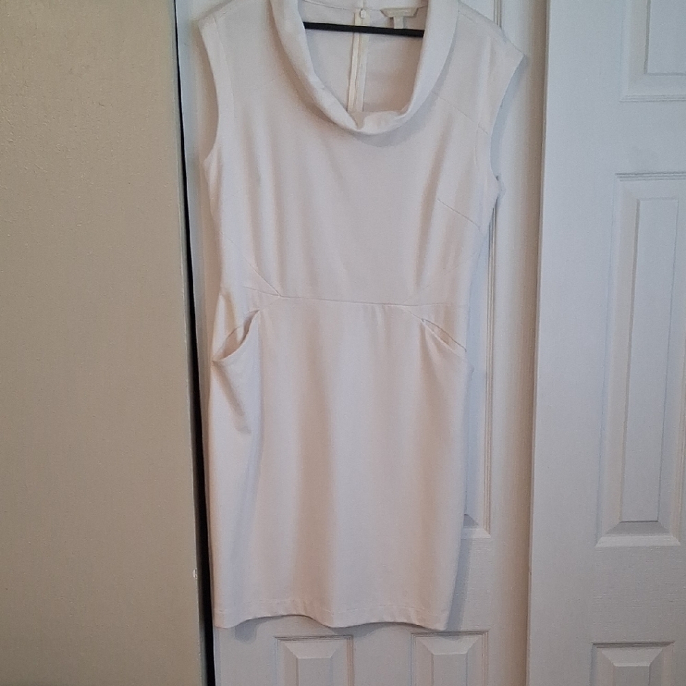 Banana Republic Off-White Cowl Neck Tunic